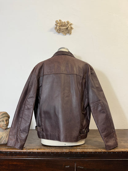 Vintage Brown Leather Jacket “M/L”