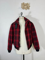 Vintage Woolrich Wool Bomber Jacket 80s Made in Usa “M/L”