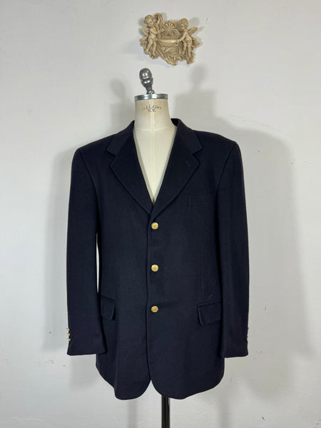 Vintage Italian Navy Wool Jacket “XL”