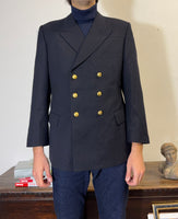 Vintage German Navy Double Breasted Jacket “L/XL”