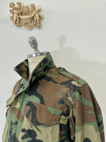 Veste de campagne Woodland vintage M65 Us Army « M »