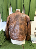 Brown Faux Leather Jacket “L”