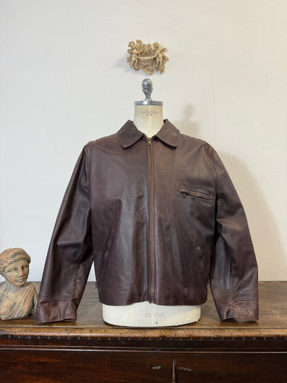 Vintage Brown Leather Jacket “M/L”