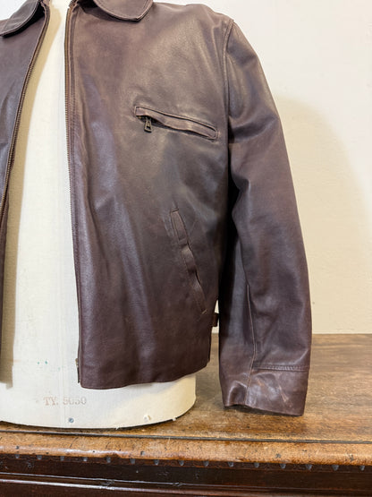 Vintage Brown Leather Jacket “M/L”