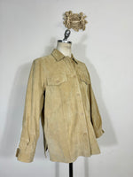 Vintage Women Sand Leather Jacket “M”