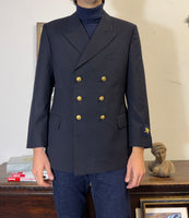 Vintage German Navy Double Breasted Jacket “L/XL”