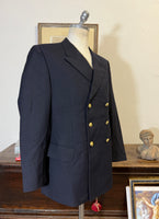 Vintage German Navy Double Breasted Jacket “L/XL”