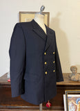 Vintage German Navy Double Breasted Jacket “L/XL”