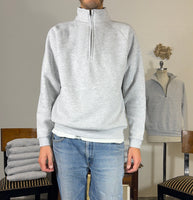 Gray Half Zip Sweatshirt