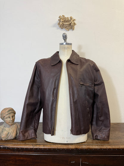 Vintage Brown Leather Jacket “M/L”