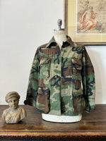 Vintage Woodland Camo Jacket “S”