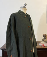 Vintage Green Wool Coat “XL”