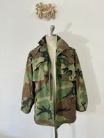 Veste de campagne Woodland vintage M65 Us Army « M »