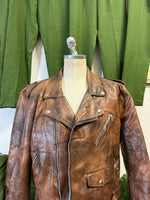 Brown Faux Leather Jacket “L”