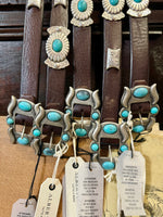 Western Concho Belt with Turquoise Accents