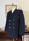 Vintage German Navy Double Breasted Jacket “L/XL”