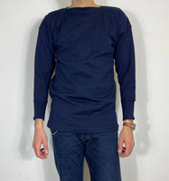 Deadstock Italian Navy Boat Neck Sweater