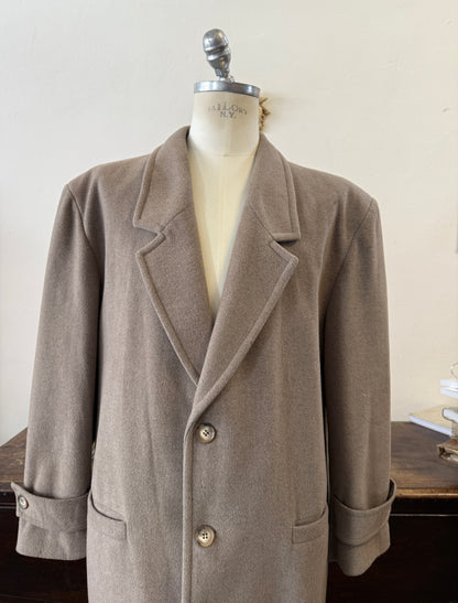 Khaki Wool Coat “L/XL”