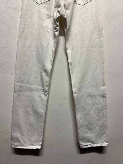 Vintage White Levi’s 501 Made in Usa “W33 L36”