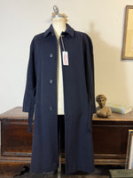 Vintage Classic Blue Coat in Wool and Cashmere Blend – Premium and Versatile “L”