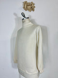 Vintage Sweater Made in USA With Half Collar, Aramid Fabric