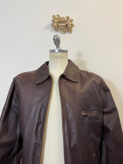 Vintage Brown Leather Jacket “M/L”