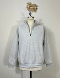 Gray Half Zip Sweatshirt