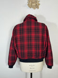 Vintage Woolrich Wool Bomber Jacket 80s Made in Usa “M/L”