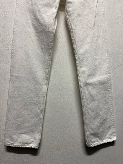 Vintage White Levi’s 501 Made in Usa “W33 L36”