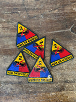 2nd Armored Division Patch - ‘Hell on Wheels’ - U.S. Army