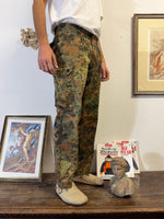 Vintage German Camo Cargo Pants “W36”