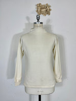 Vintage Sweater Made in USA With Half Collar, Aramid Fabric