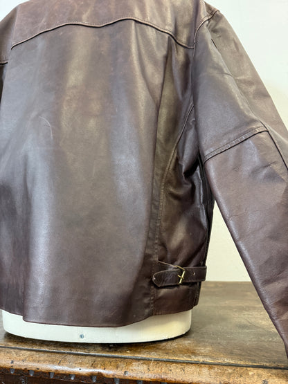 Vintage Brown Leather Jacket “M/L”