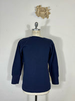 Deadstock Italian Navy Boat Neck Sweater