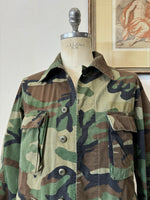 Vintage Woodland Camo Jacket “S”