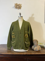 Vintage Cardigan Commemorativo Winter Sports “XL”