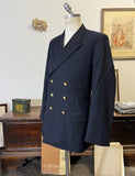 Vintage German Navy Double Breasted Jacket “L/XL”