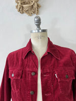 Vintage Velvet Levi’s Jacket For Girls “M”