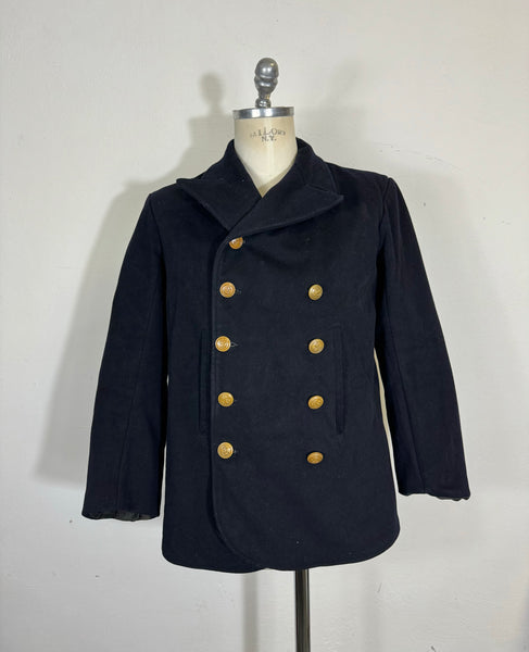 Vintage Italian Navy Peacoat “S”