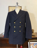 Vintage German Navy Double Breasted Jacket “L/XL”