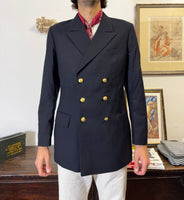 Vintage German Navy Double Breasted Jacket “L/XL”