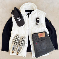 Vintage White Goose Down Jacket/Vest “L/XL”