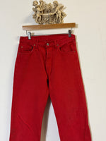 Vintage Red Levi’s 501 W30 L32