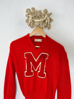 Vintage Imperial Art-Kote Knitwork Coaches Letter Sweater 1950’s “S”