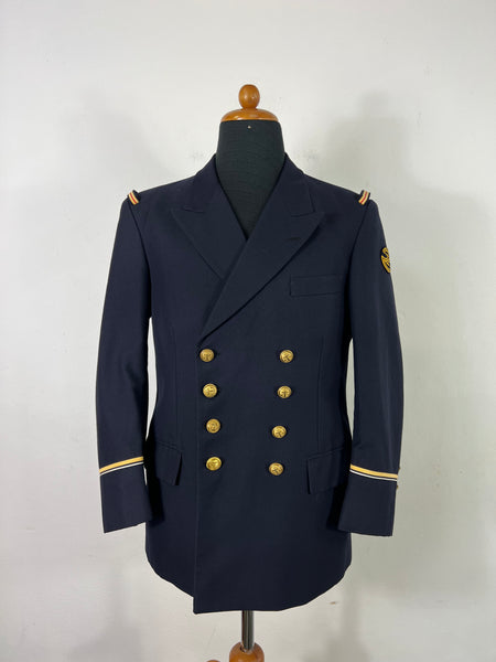 Italian Navy Double-Breasted Jacket “S/M”